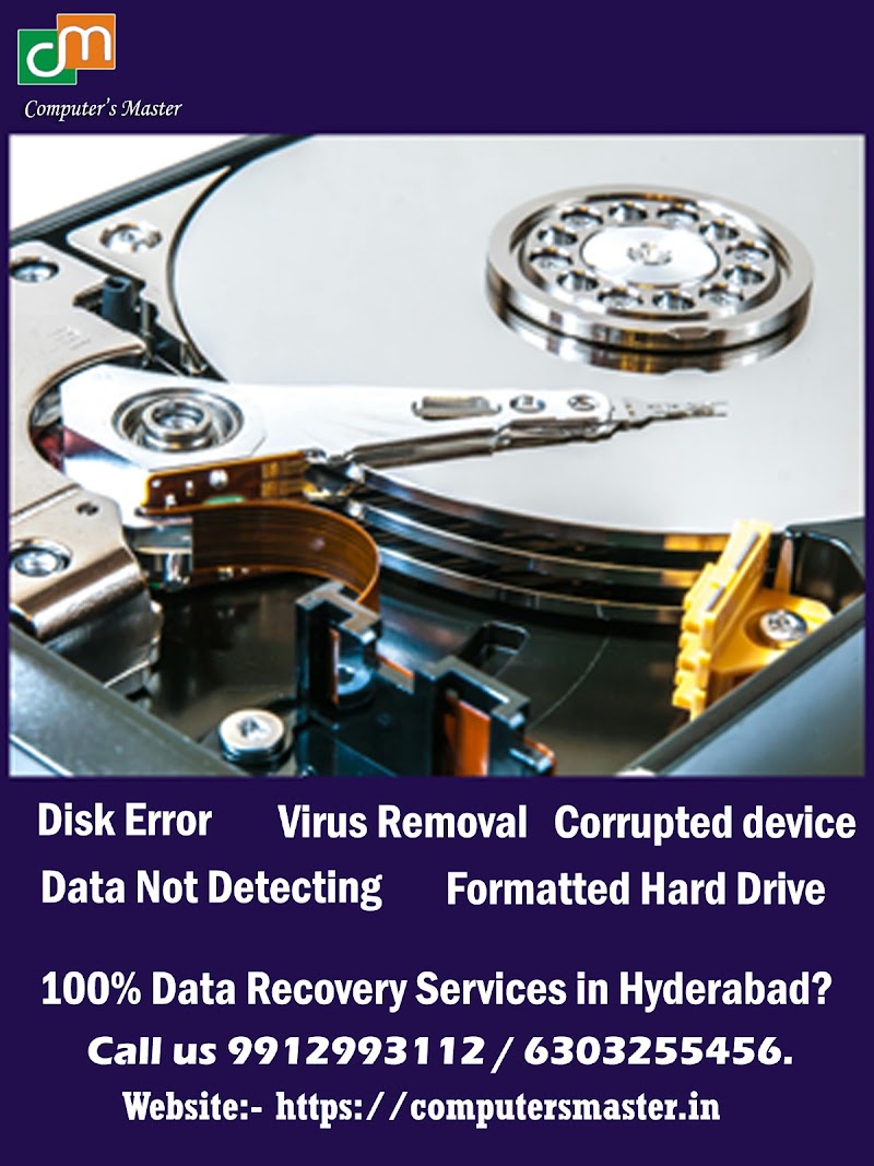 Computer's Master | Data recovery service in Hyderabad - Computer's Master | Data recovery service in Hyderabad, 8-3-228/678/1009/12 beside Bharamamgari Temple. lane B S Nagar, Yousufguda Phone number 9912993112, Netaji Subhash Chandra Bose Nagar, Moti Nagar, Hyderabad, Telangana 500045, India
