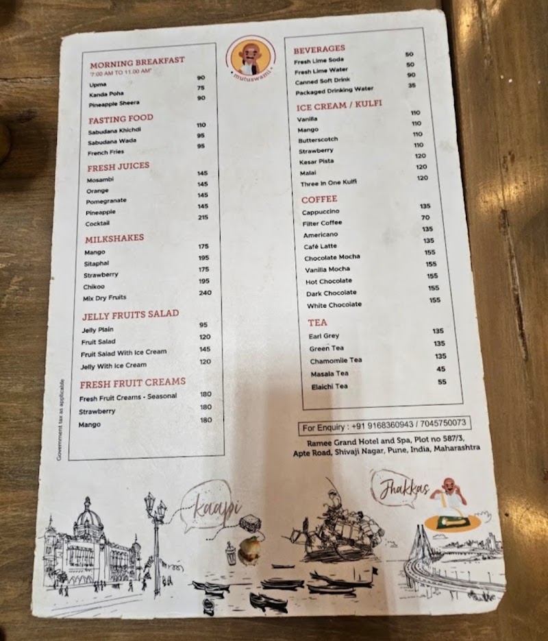 Mutuswami Cafe Pune - Mutuswami Cafe Pune Ramee Grand Hotel and Spa 3, Plot no 587, Apte Rd, Shivajinagar, Pune, Maharashtra 411004, India