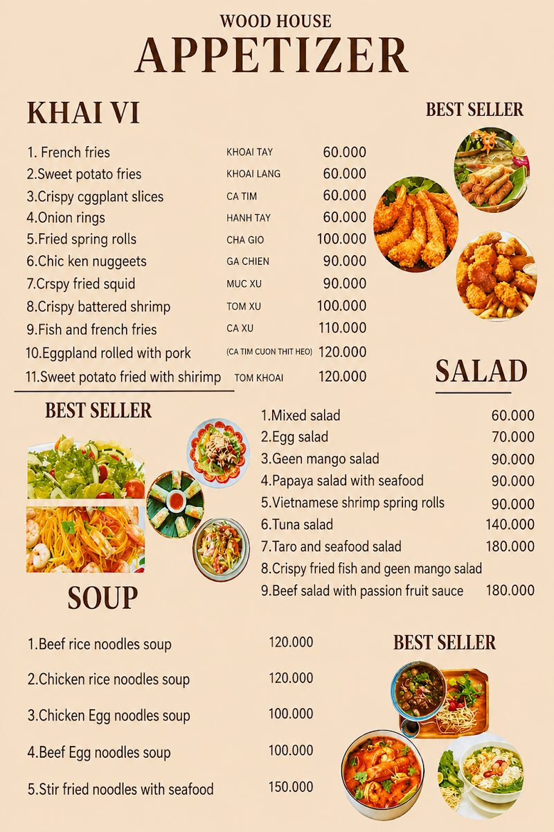 Wood House Family Restaurant - Wood House Family Restaurant Tổ 5 Đường Dinh Bà, Ông Lang, Phú Quốc, An Giang, Vietnam