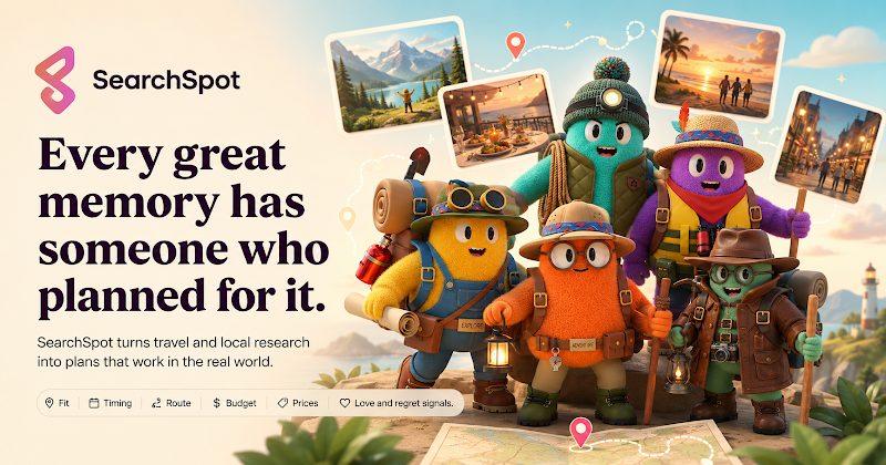 SearchSpot.ai - Best AI Travel Planner | World's 1st Travel Confidence Engine