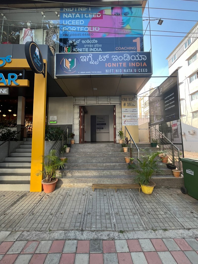 IGNITE INDIA - Admission Office NIFT NID NATA UCEED CEED Coaching - IGNITE INDIA - Admission Office NIFT NID NATA UCEED CEED Coaching, First Floor, 1658, 27th Main Rd, near NIFT College, Parangi Palaya, Sector 2, HSR Layout, Bengaluru, Karnataka 560102, India