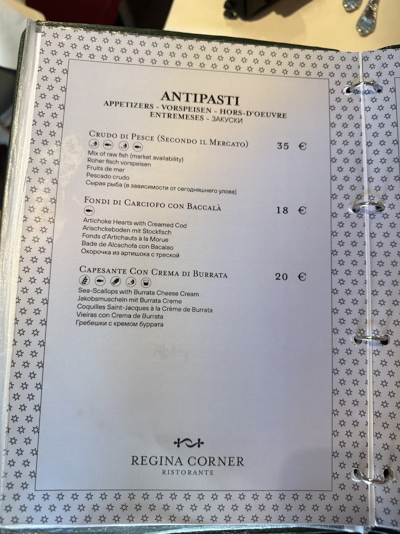 Regina Corner Ristorante - Regina Corner Ristorante, Sestiere Dorsoduro, 2934, 30123 Venezia VE, Italy
