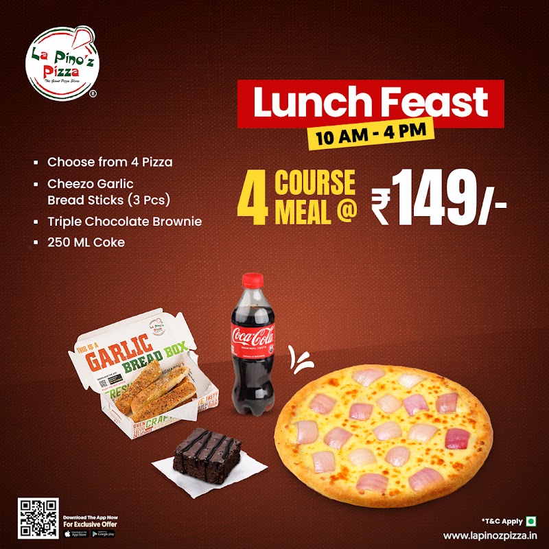 La Pino'z Pizza Central Plaza Mall Gurugram - La Pino'z Pizza Central Plaza Mall Gurugram, First Floor, Metro Station, F -10, near 53, 54, Parsvnath Exotica, DLF Phase 5, Sector 53, Gurugram, Haryana 122011, India
