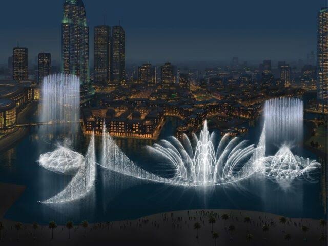 The Dubai Fountain - The Dubai Fountain Burj Khalifa - Downtown Dubai - Dubai - United Arab Emirates