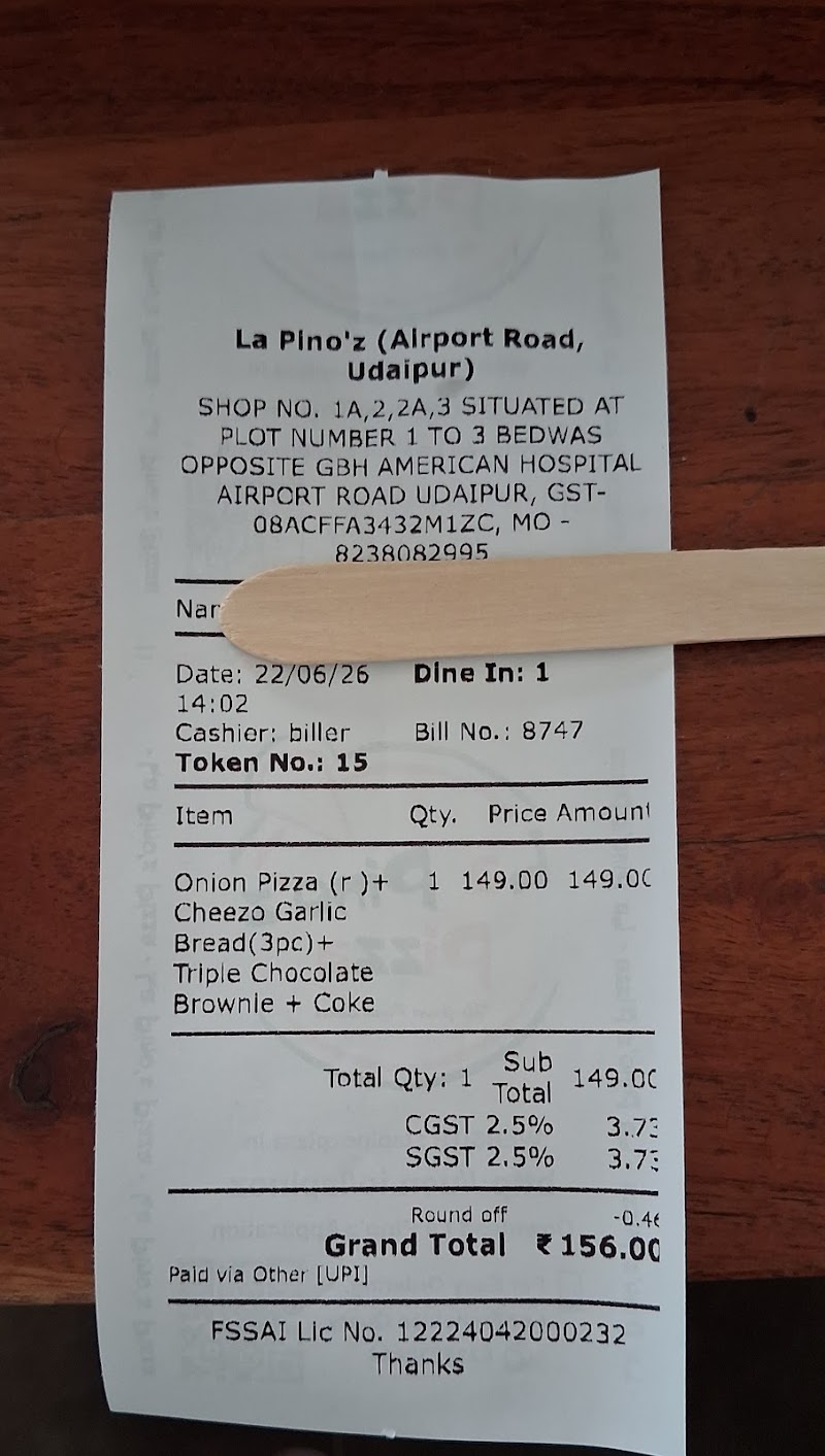 La Pino'z Pizza - La Pino'z Pizza SN Complex, 7, Airport Rd, opp. GBH Hospital, Debari, Udaipur, Rajasthan 313001, India