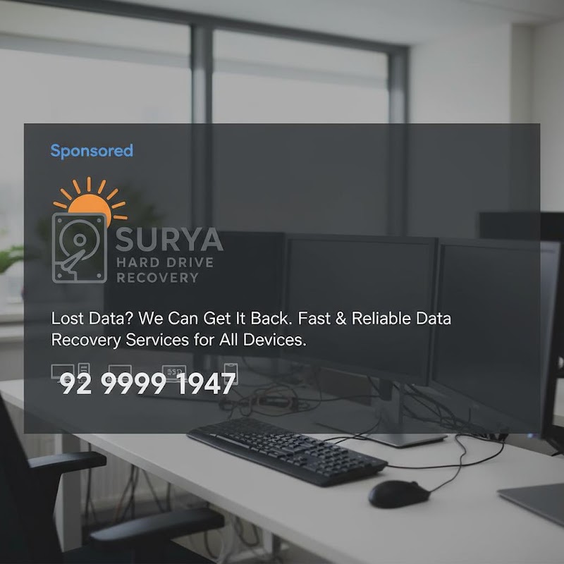 Surya Hard Drive Data Recovery (Desktop, Laptop, External, Seagate, WD My Book) SSD Data Recovery - Surya Hard Drive Data Recovery (Desktop, Laptop, External, Seagate, WD My Book) SSD Data Recovery, #2-2-1130/19/5/A, Adj Sivam Temple, APHB Colony, New Nallakunta, Hyderabad, Telangana 500044, India