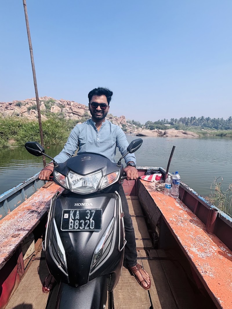 Talari gatta Ferry point, ತಲಾರಿ ಘಟ್ಟ ತೆಪ್ಪ - Talari gatta Ferry point, ತಲಾರಿ ಘಟ್ಟ ತೆಪ್ಪ, 8FVP+MVV, Hampi, Nimbapura, Karnataka 583221, India