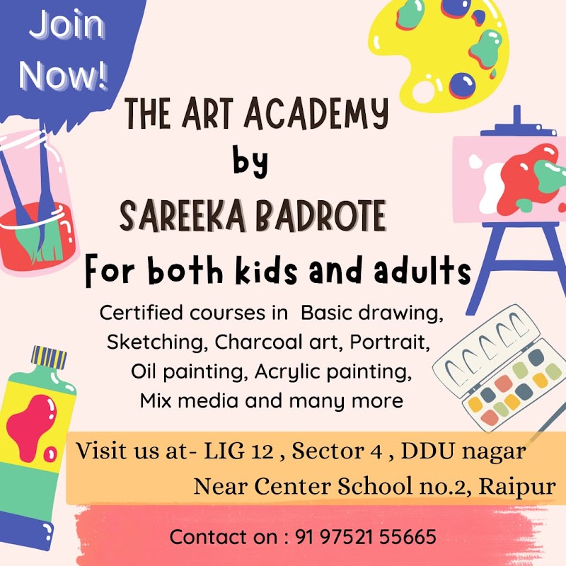 Sareeka Art Gallery & Academy - Sareeka Art Gallery & Academy, LIG-12, near Pooja Provision Store, Sector 4, DDU Nagar, Amanaka, Raipur, Chhattisgarh 492010, India
