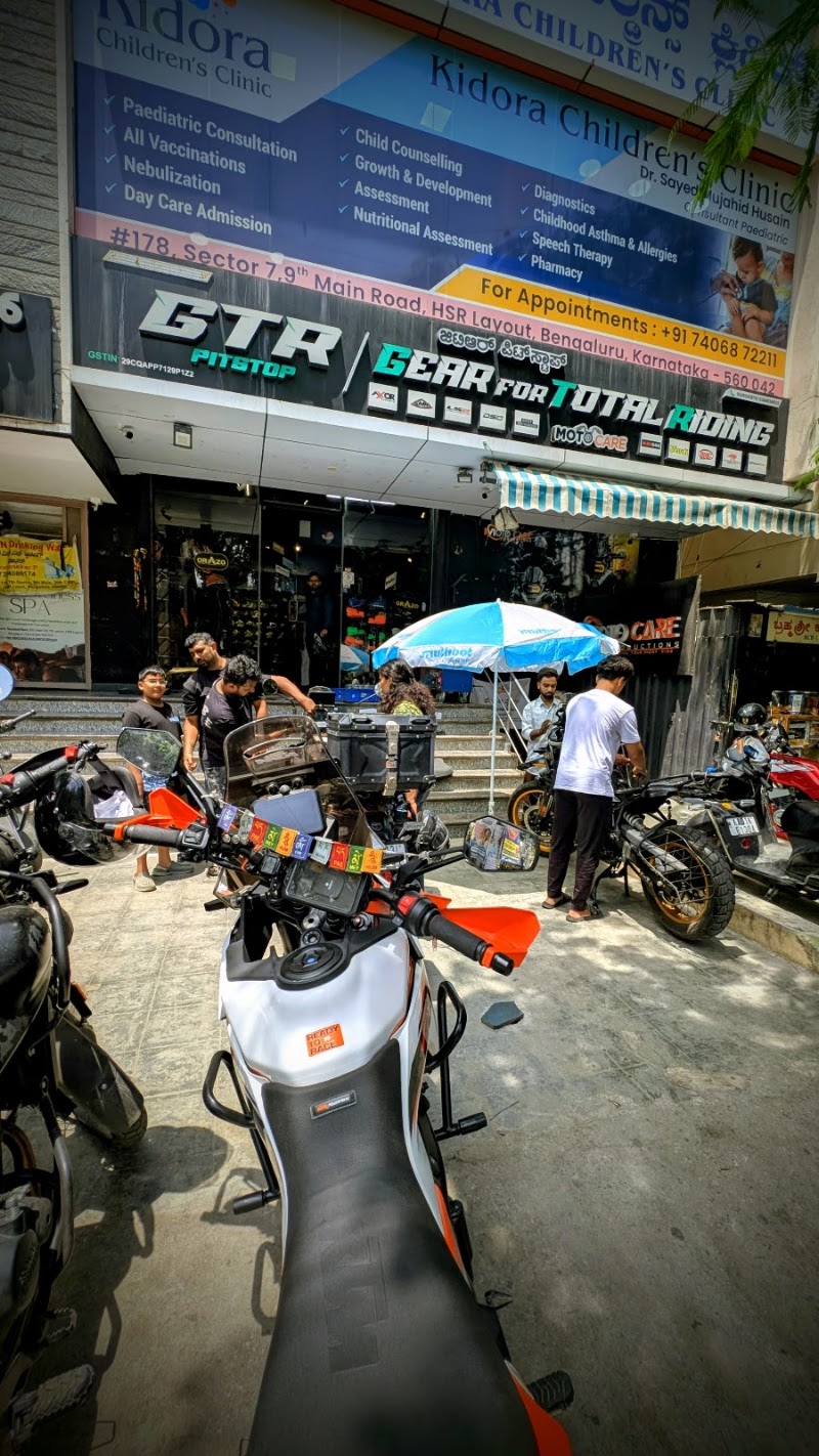 GTR PITSTOP - Gear For Total Riding - GTR PITSTOP - Gear For Total Riding Ground floor 178, c&c Arcade, 9th Main Rd, 7th Sector, HSR Layout, Bengaluru, Karnataka 560102, India