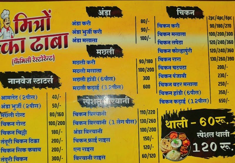 Mitron ka Dhaba - Mitron ka Dhaba, Basni Chowk, Durg - Dhamdha Rd, Dhamdha, Pandora, Chhattisgarh 491331, India