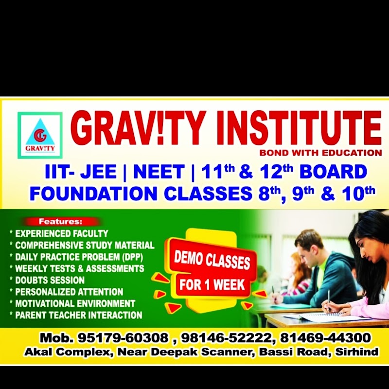 Gravity Institute Fatehgarh Sahib - Gravity Institute Fatehgarh Sahib, J9MV+J2Q, SH12A, Shamsher Nagar, Sirhind, Punjab 140406, India