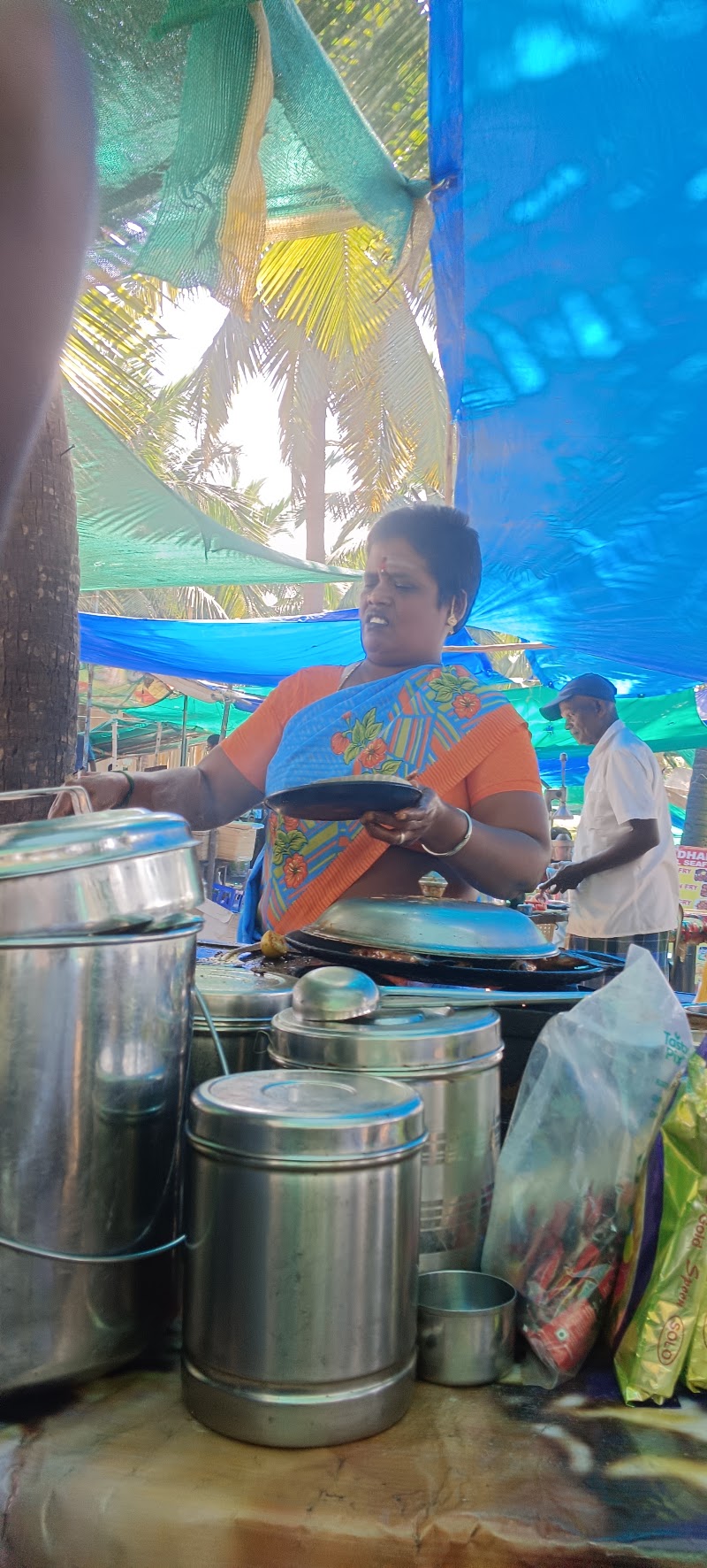 Eden Beach market - Eden Beach market VRJF+MJM, Eden Beach Path, Chinna Veerampattinam, Puducherry 605007, India