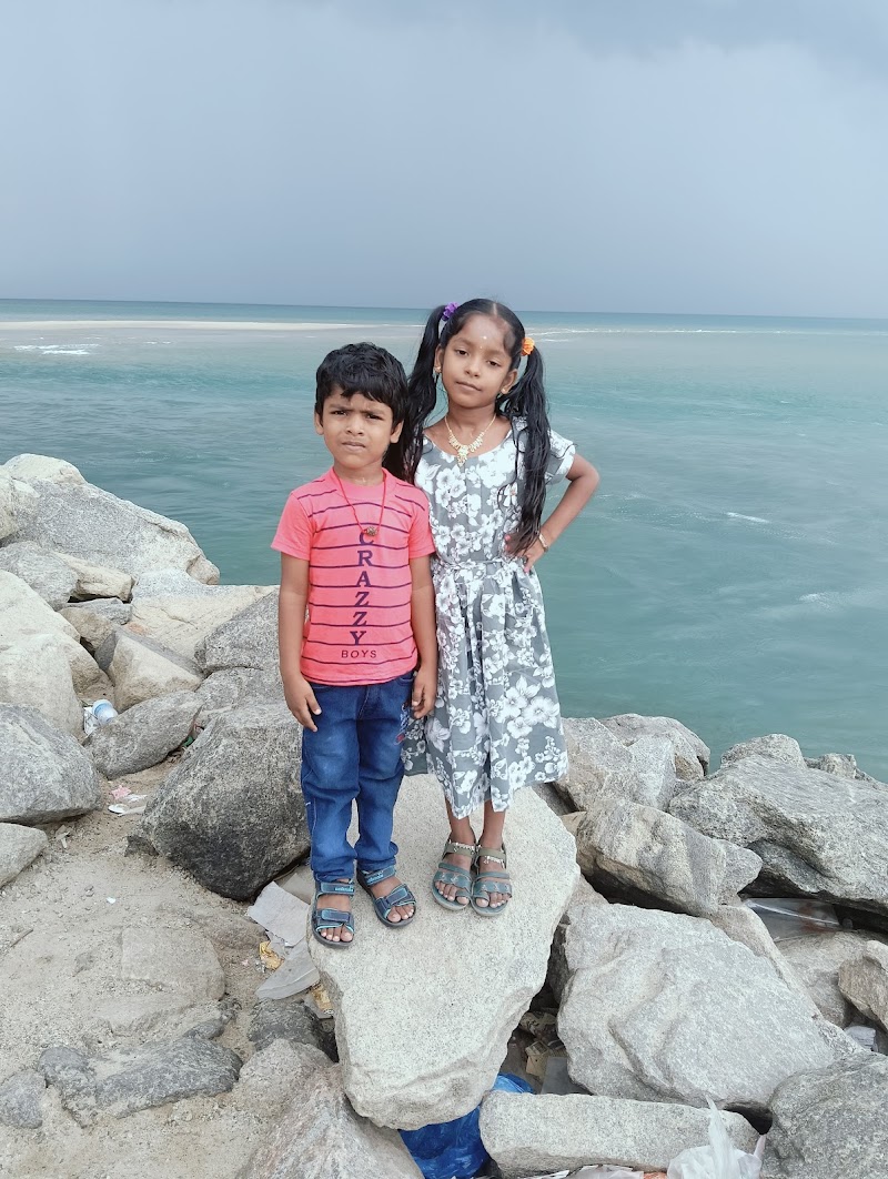 Arichal Munai Beach, Dhanush Kodi - Arichal Munai Beach, Dhanush Kodi, Dhanushkodi, Tamil Nadu, India