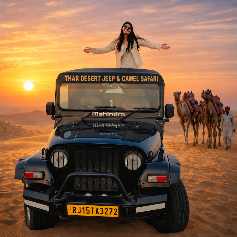 Thar Desert Jeep & Camel Safari - Thar Desert Jeep & Camel Safari, near Fort Parking, Dhibba Para, Manak Chowk, Amar Sagar Pol, Jaisalmer, Rajasthan 345001, India