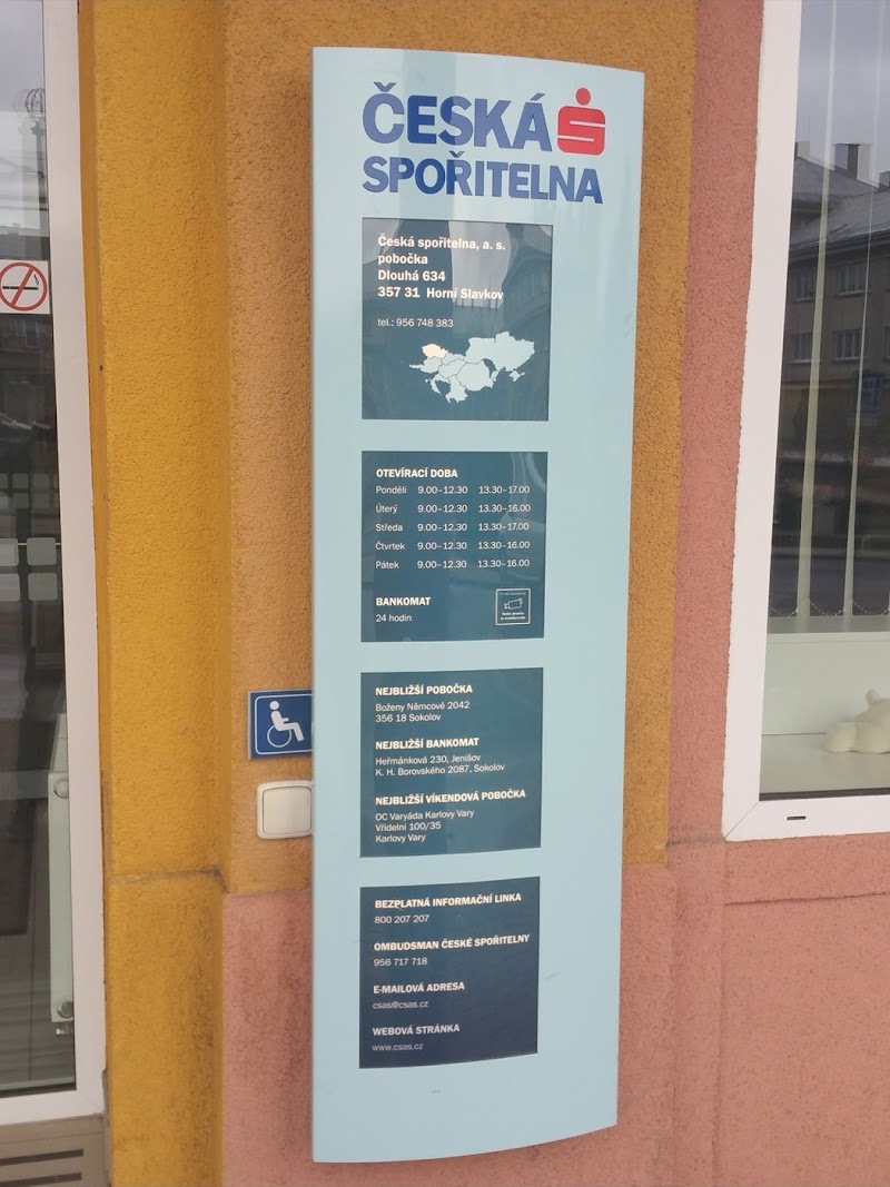 Česká spořitelna, a.s. - ATM - Česká spořitelna, a.s. - ATM, Dlouhá 635/7 Česká spořitelna, a.s, 357 31 Horní Slavkov, Czechia