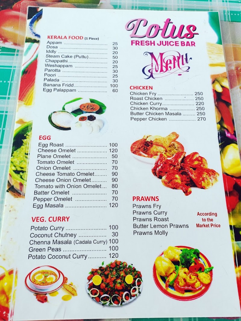Lotus Fresh Juice Bar - Lotus Fresh Juice Bar, QM2V+V48, Varkala Edava Kappil Rd, Varkala, Keralam 695311, India