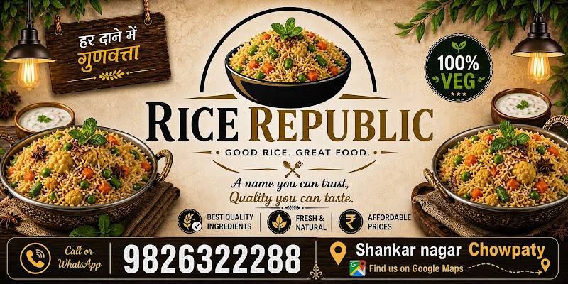 Rice Republic - Rice Republic House No 37, Sector, Street No. 1, beside Hungama Mandir, Chowpatty, Shankar Nagar, Raipur, Chhattisgarh 492004, India