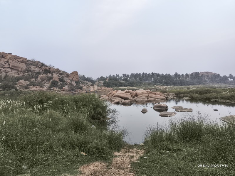 Talari gatta Ferry point, ತಲಾರಿ ಘಟ್ಟ ತೆಪ್ಪ - Talari gatta Ferry point, ತಲಾರಿ ಘಟ್ಟ ತೆಪ್ಪ, 8FVP+MVV, Hampi, Nimbapura, Karnataka 583221, India
