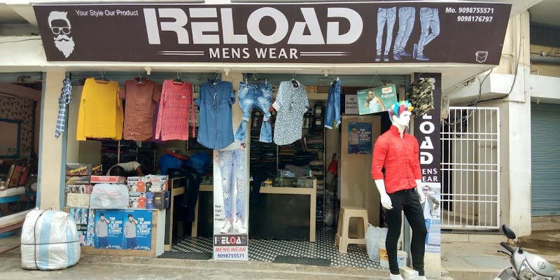Reload Mens Wear - Reload Mens Wear, Sadar Bazaar Rd, Bhairudan Manaklal Nahar, Chameli Chowk, Dhamtari, Chhattisgarh 493773, India