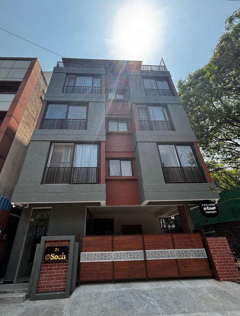 @Soch A Co-living concept - @Soch A Co-living concept 21 @Soch, Amarjyoti Layout, Domlur, Bengaluru, Karnataka 560071, India