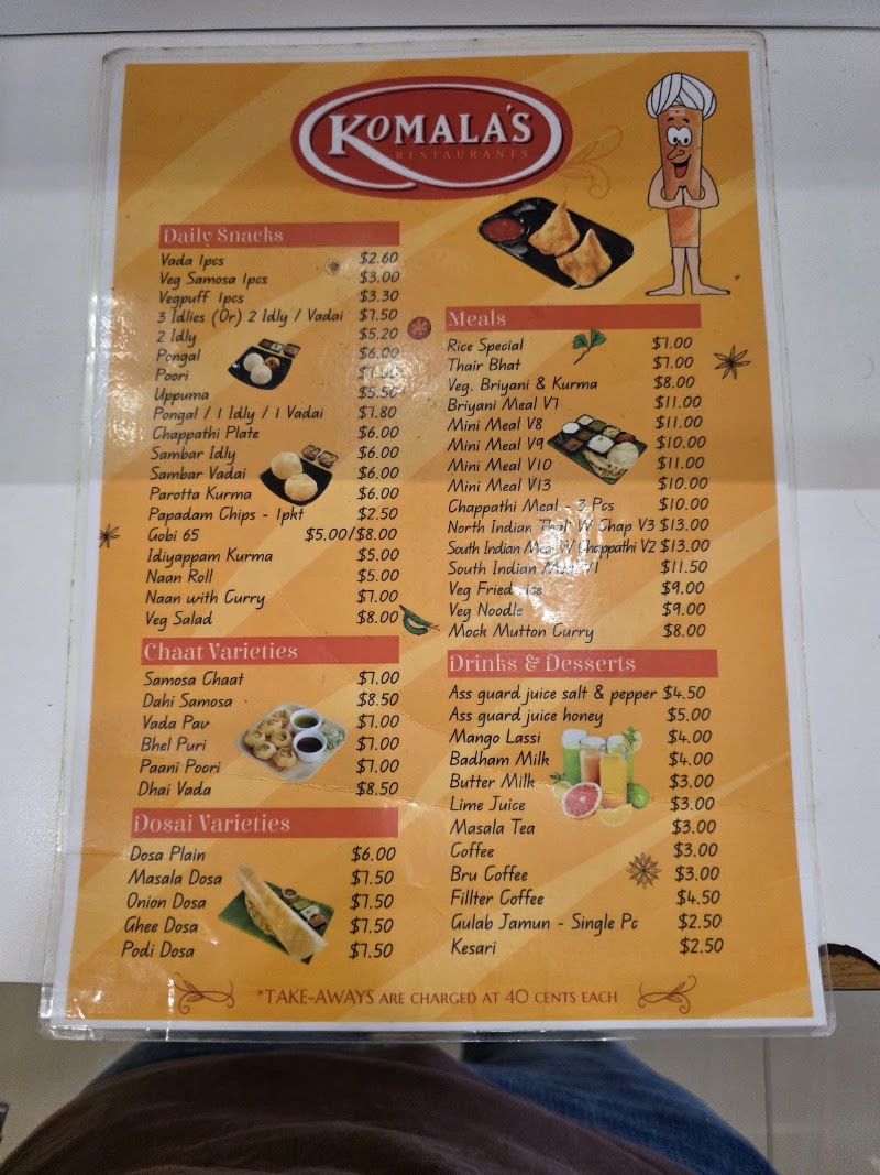 Komala's Restaurant International Plaza - Komala's Restaurant International Plaza Anson Rd, #01-09 International Plaza, Singapore 079903