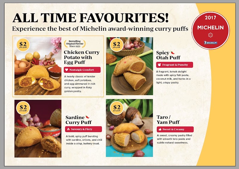 Heritage Tanglin Puff Since 1952@Marsiling Mall Hawker Center - Heritage Tanglin Puff Since 1952@Marsiling Mall Hawker Center 4 Woodlands Street 12, level 1 #01-62, Singapore 738623