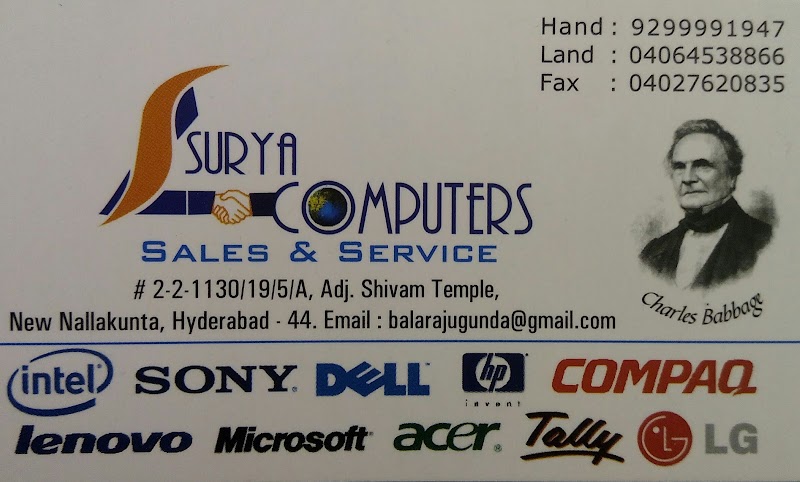 Surya Hard Drive Data Recovery (Desktop, Laptop, External, Seagate, WD My Book) SSD Data Recovery - Surya Hard Drive Data Recovery (Desktop, Laptop, External, Seagate, WD My Book) SSD Data Recovery, #2-2-1130/19/5/A, Adj Sivam Temple, APHB Colony, New Nallakunta, Hyderabad, Telangana 500044, India