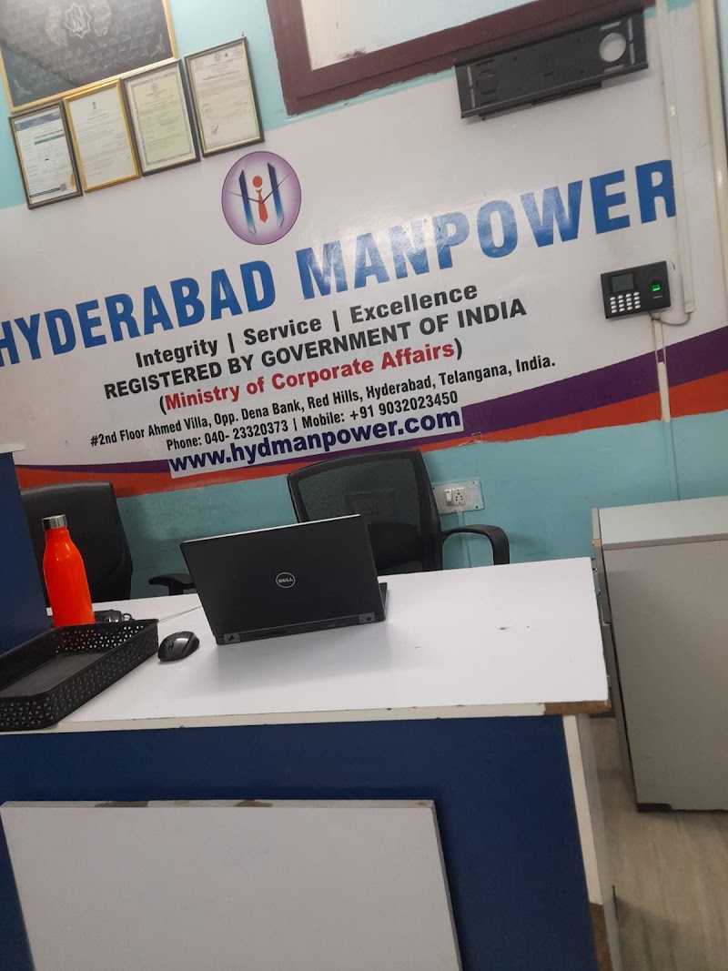 Hyderabad Manpower Private Limited - Hyderabad Manpower Private Limited, 2nd Floor, Ahmed Villa, Bazaar Ghat Main Rd, opp. Bank of Baroda, Burhanuddin Community, Red Hills, Lakdikapul, Hyderabad, Telangana 500004, India