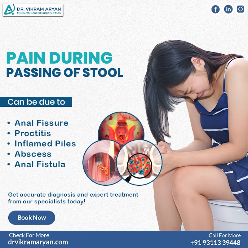 Dr. Vikram Aryan - General Surgeon | Laparoscopic Surgeon in Gurgaon - Dr. Vikram Aryan - General Surgeon | Laparoscopic Surgeon in Gurgaon Aryan Hospital, Plot No. - 78, Old Railway Rd, Rattan Garden, Shivpuri Extension, Sector 7, Gurugram, Haryana 122001, India