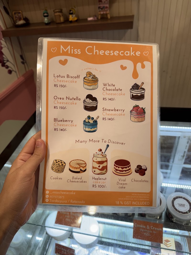 Miss Cheesecake - Miss Cheesecake 1st B Rd, opposite suncart bakery tools, Sardarpura, Jodhpur, Rajasthan 342003, India