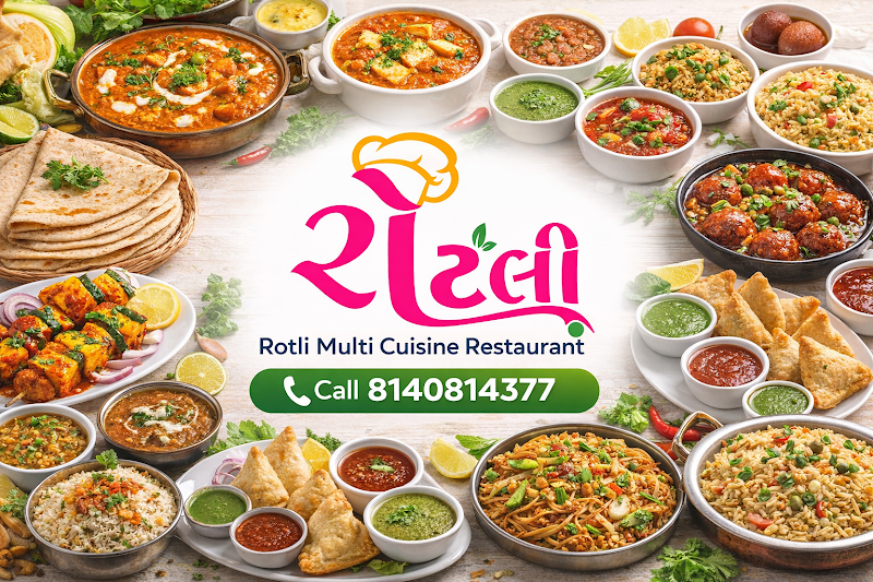 Rotli A Multicuisine Restaurant - Rotli A Multicuisine Restaurant, Bombay Super Zone 12, 150 Feet Ring Rd, near Sokhda, Chowkdi, Rajkot, Gujarat 360003, India
