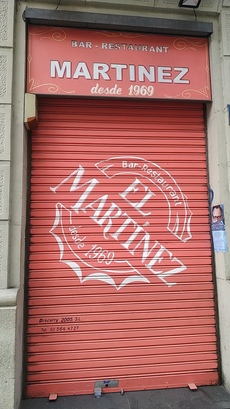 Bar restaurant Martinez - Bar restaurant Martinez Carrer de Bailèn, 158, Eixample, 08037 Barcelona, Spain