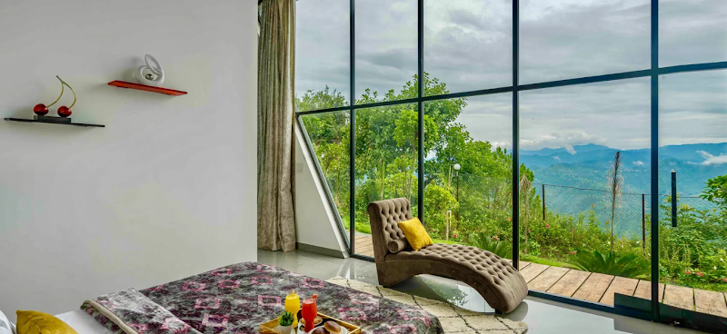 SaffronStays Glasshouse Celeste - Villa in Ranikhet - SaffronStays Glasshouse Celeste - Villa in Ranikhet Midway Corbett, Road Village - Jehaad, near Maa Bhona Devi Temple, Ghatti, Ranikhet, Basot, Uttarakhand 263680, India