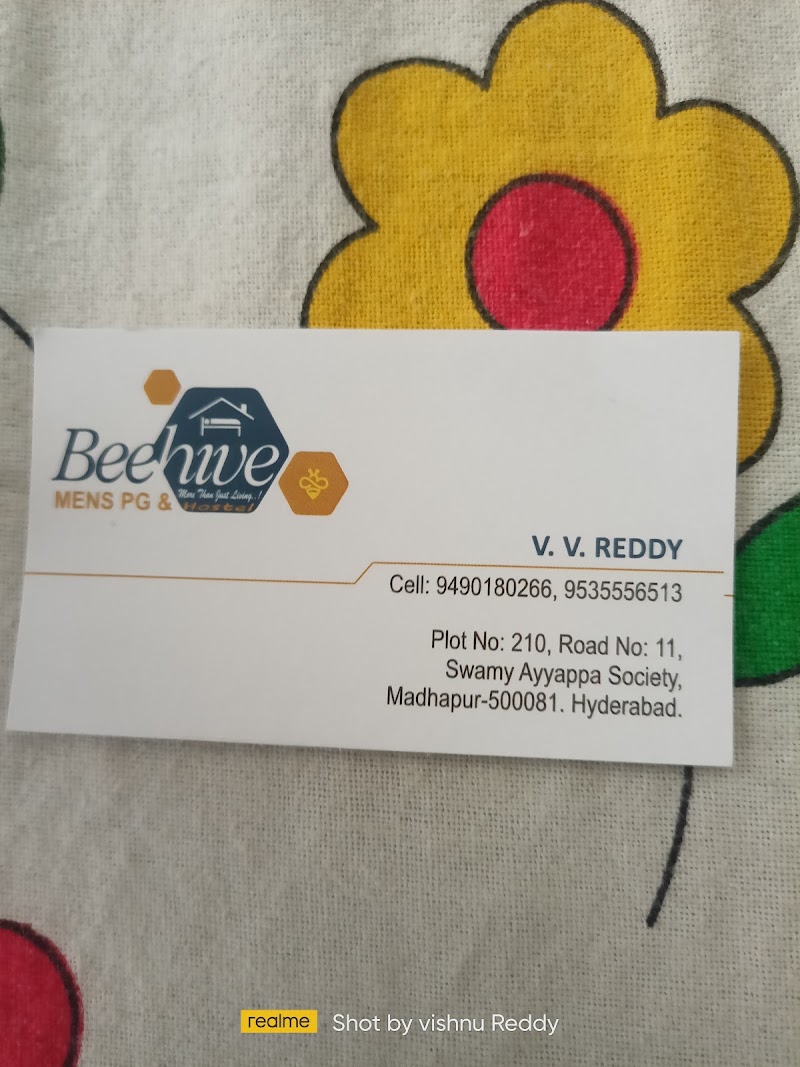 Beehive Accomodations and Co-living - Beehive Accomodations and Co-living Plot no:210,road no 11, road, opposite to bluedart office, VIP Hills, Jaihind Enclave, Madhapur, Hyderabad, Telangana 500081, India