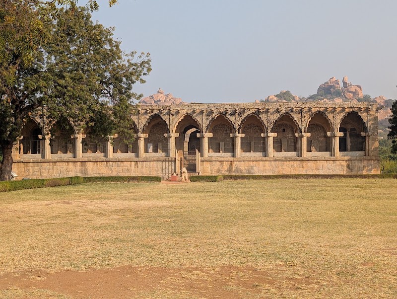 Elephant Stables - Elephant Stables 8FCF+C3X, Hampi, Kamalapura, Karnataka 583221, India