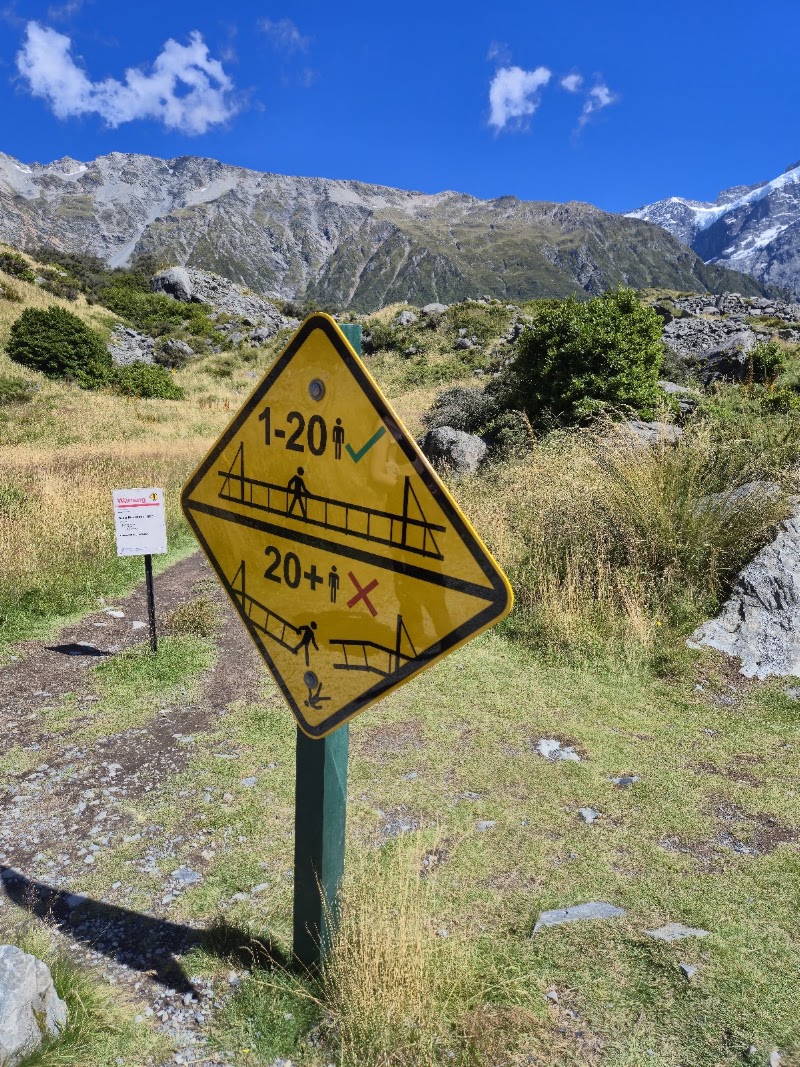 The First Swing Bridge - The First Swing Bridge, Hooker Valley Track, Aoraki/Mount Cook National Park, Canterbury Region 7999, New Zealand