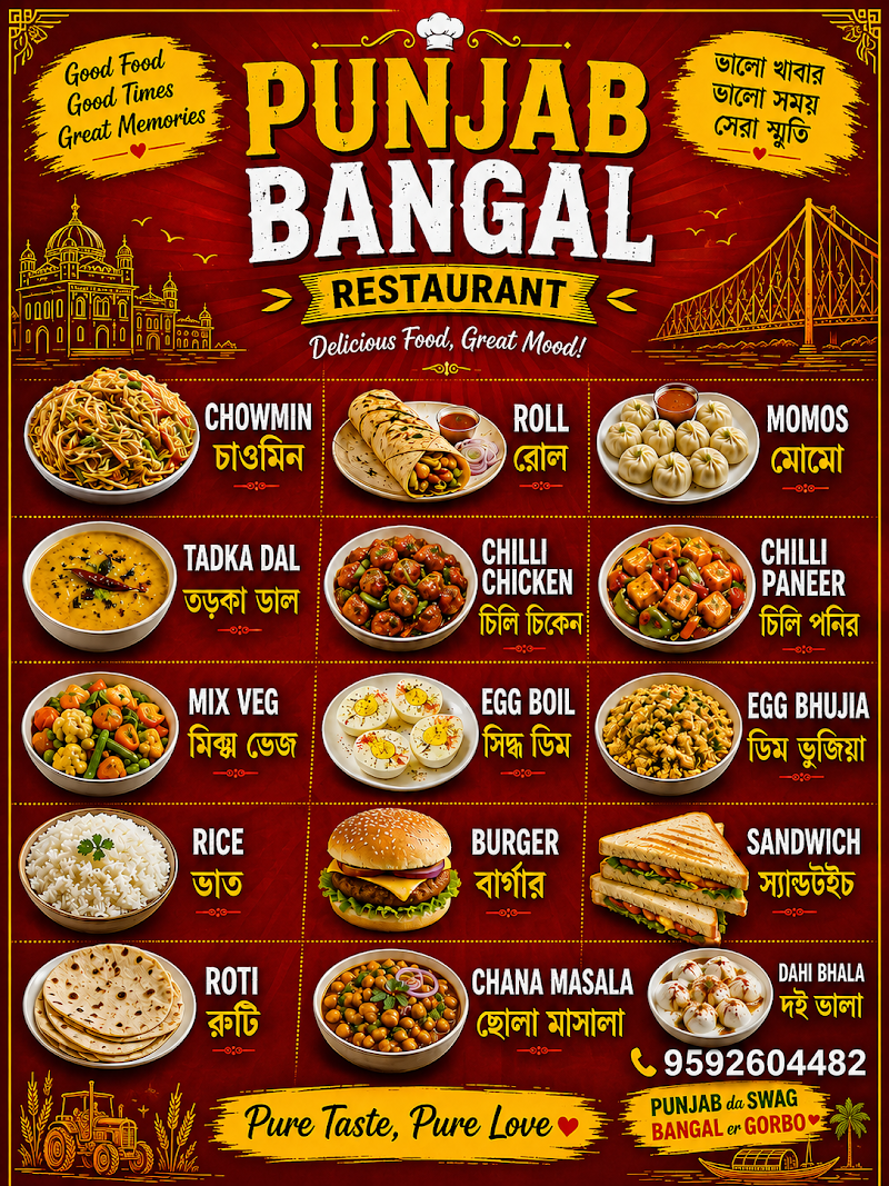 Punjab Bangal restaurant - Punjab Bangal restaurant, Andul, Alampur, Howrah, West Bengal 711302, India