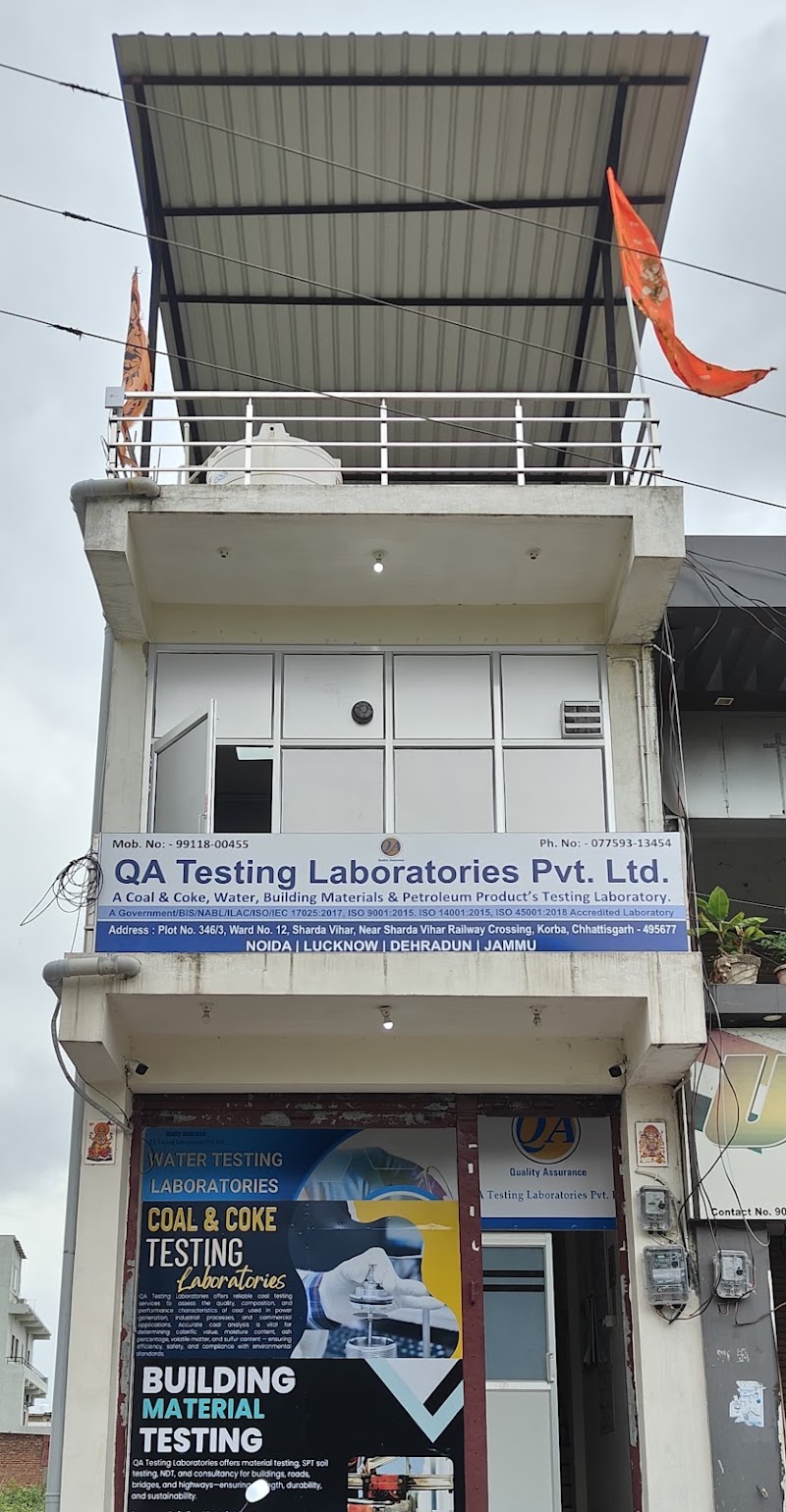 QA Testing Laboratories - QA Testing Laboratories, Ward No- 12, Plot No- 346/3, Railway Crossing, near Sharda Vihar, Sharda Vihar, Korba, Chhattisgarh 495677, India