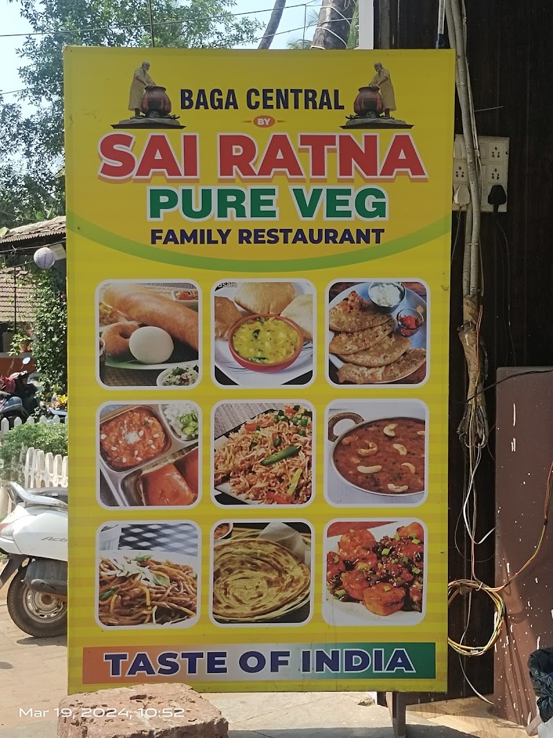Baga Central Sai Ratna Pure Veg Restaurant - Baga Central Sai Ratna Pure Veg Restaurant Shop No 2, near SunCity, Saunta Vaddo, Calangute, Goa 403516, India