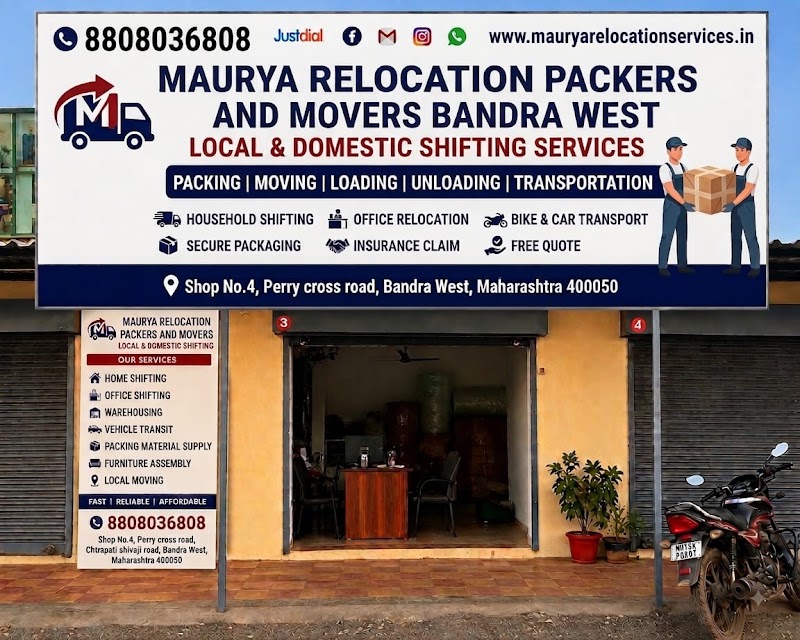 Maurya Relocation Packers And Movers Bandra West - Maurya Relocation Packers And Movers Bandra West, 04, Perry Cross Rd, Bandra West, Mumbai, Maharashtra 400050, India