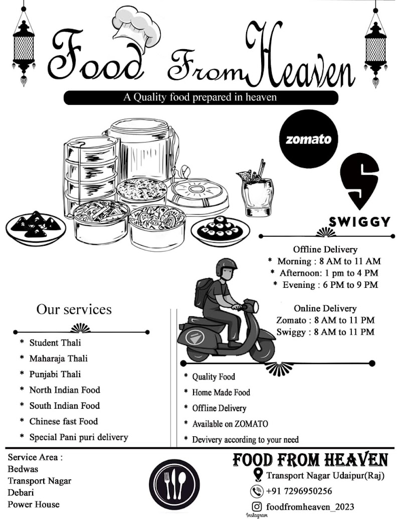 Food from Heaven - Food from Heaven near IDZ, opposite pacific University, Amrit Nagar, Udaipur, Debari, Rajasthan 313024, India