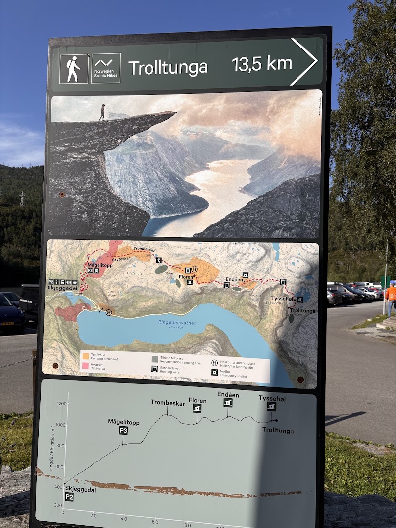 Mågelitopp Trolltunga Prebook Carpark P3 - Mågelitopp Trolltunga Prebook Carpark P3, Unnamed Road, Ullensvang, Norway