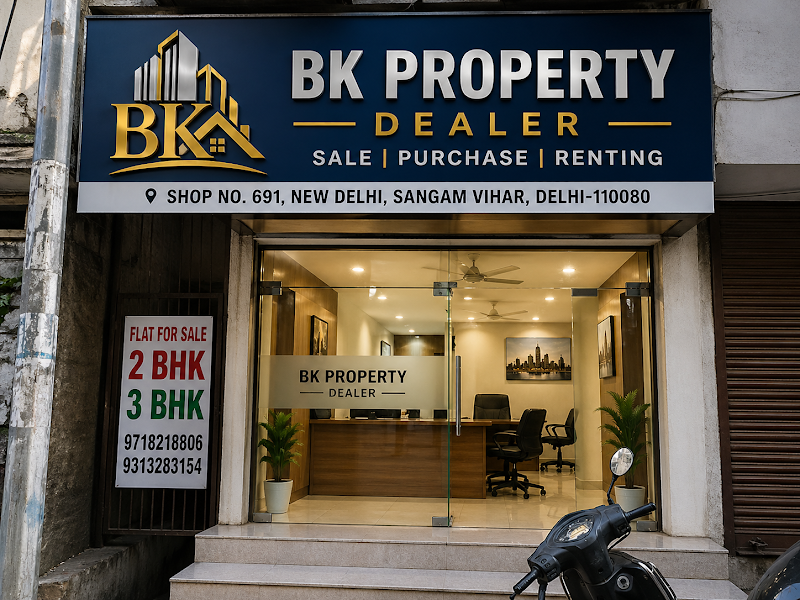BK Property Dealers Sangam Vihar | South Delhi Real Estate Consultant - BK Property Dealers Sangam Vihar | South Delhi Real Estate Consultant, New Delhi Sangam Vihar Gupta Colony Jakariya masjid, House Number 691, Gali No. 11, Block - I 2, Block J 1, Block I 2, Sangam Vihar, New Delhi, Delhi 110080, India