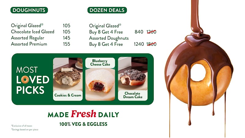 Krispy Kreme Doughnuts & Coffee | Nexus Elante Mall - Krispy Kreme Doughnuts & Coffee | Nexus Elante Mall, Unit No. 6A, Nexus Elante, Industrial & Business Park, Plot No. 178-178A, Phase I, Industrial Area Phase I, Chandigarh, 160002, India