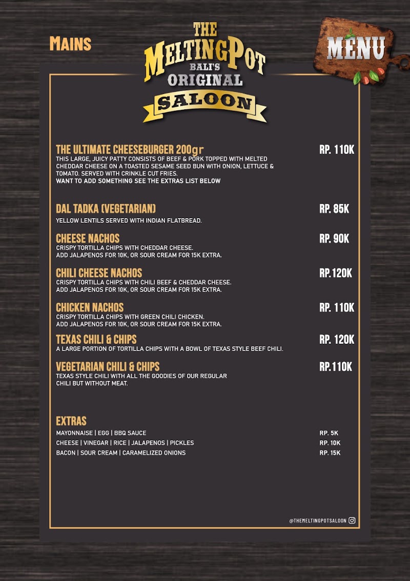 The Melting Pot Saloon - The Melting Pot Saloon, Jalan Raya Pengosekan (Hanoman) No.22X, Ubud, Gianyar, Ubud, Kecamatan Ubud, Kabupaten Gianyar, Bali 80571, Indonesia
