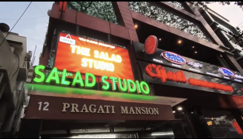 The Salad Studio, Healthy rooftop restaurant