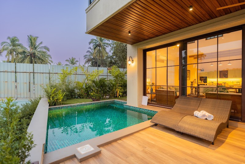ELIVAAS Signature Verde Villa - 4 BHK Villa with Private Pool in Goa - ELIVAAS Signature Verde Villa - 4 BHK Villa with Private Pool in Goa, HR97+78 Villa 3, Guirim Village, Guirim, Taluka, Goa 403510, India
