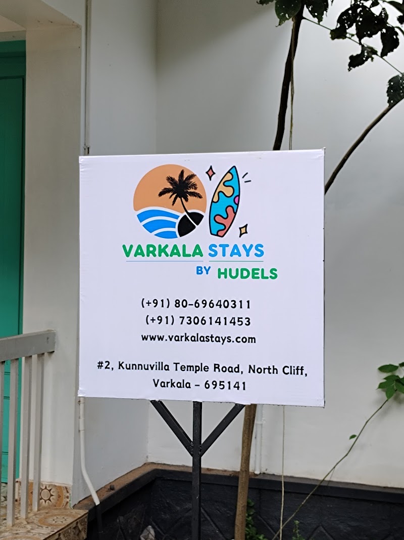 Varkala Stays - Varkala Stays Kunnuvilla Temple Road, N Cliff Rd, near Gypsy Walker, Varkala, Kerala 695141, India