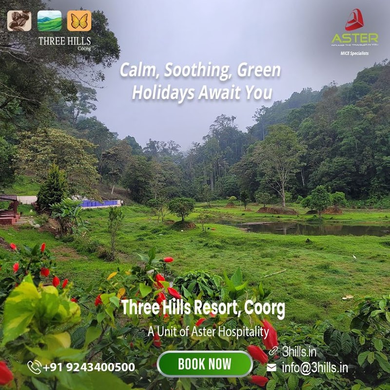 Three Hills, Coorg - Three Hills, Coorg Hobli, Betathur, Bhagamandala, Madikeri, Karnataka 571201, India