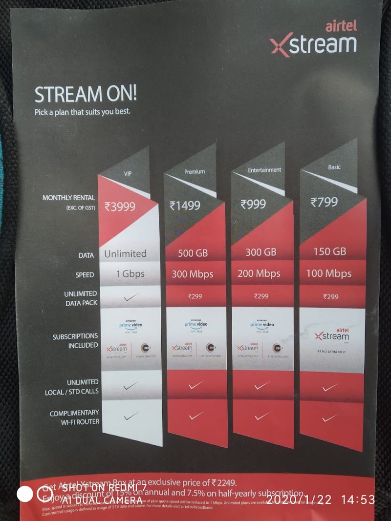airtel broadband - airtel broadband, shivalaya bhavan, plot no 126, Kasaridih - Borsi Rd, behind hanuman mandir, Zone 1, kanhaiya puri, Durg, Bhilai, Chhattisgarh 491001, India